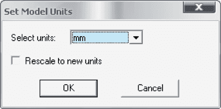 图4-5 Set Model Units